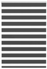 Tenda A Rullo Zebra Nero Larghezza Tessuto 90,9 Cm Poliestere /