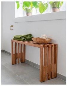 Panchina da giardino in legno di teak , 90 x 30 cm Benidorm - House Nordic