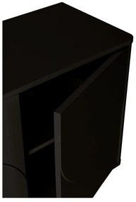 Cassettiera nera 180x75x40 cm Solei – MOME