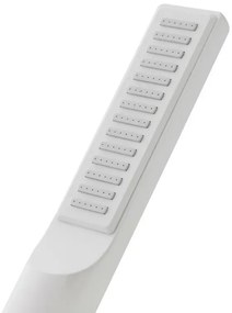 Doccetta monogetto da 23,5 cm bianco opaco in ABS anticalcare Hidra