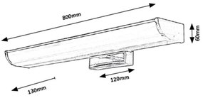 Rabalux - Applique LED da bagno dimmerabile LED/13,5W/230V IP44