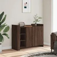 Credenza Rovere Marrone 100x35x75 cm in Legno Multistrato 848415