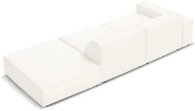 Divano angolare beige in tessuto bouclé (angolo destro) Jodie - Micadoni Home