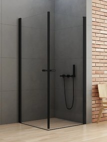 New Trendy New Soleo Black box doccia 70x70 cm quadrato nero opaca/vetro trasparente D-0229A/D-0229A