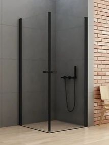 New Trendy New Soleo Black box doccia 70x70 cm quadrato nero opaca/vetro trasparente D-0229A/D-0229A