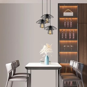 Apparecchio a sospensione nero, altezza 117 cm Root - Squid Lighting