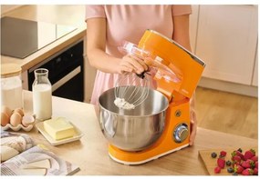 Sencor - Robot da cucina con ciotola in acciaio inox 1300W/230V arancione