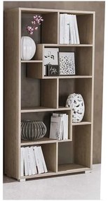 Libreria moderna design ZIG ZAG H156 QUERCIA NATURA