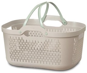 Cesta per il bucato marrone chiaro in plastica 45 l – Addis