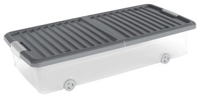 Organizer per sottoletto con coperchio in plastica 74x37x16,5 cm W box underbed L – KIS