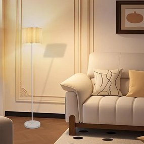 Brilagi - Lampada da terra NORDIC WAVE 1xE27/15W/230V lino/bianco