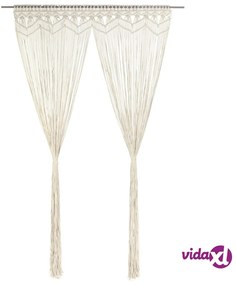 vidaXL Tenda Macramè 140x240 cm in Cotone