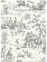 Coordonne Carta da parati Bucolic Toile - Steel