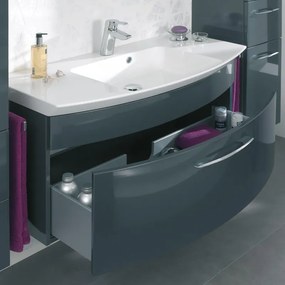 Lavabo da appoggio rettangolare L 101 x H 5 x P 51 cm bianco lucido