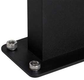 Lampada da terra da esterno industriale nera IP44 - Femke