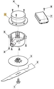 Motore elettrico a batteria tagliaerba EL340Li ORIGINALE STIGA 118563515/2