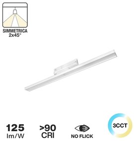 Lampada LED Lineare 34W Trifase60cm simm. 2x45° con driver Philips Colore Bianco Variabile CCT