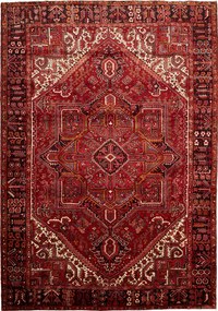 Heriz Tappeto persiano 250 x 350 Rosso (Iran) Annodato A Mano