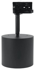 Faro per binario trifase per lampade  AR111 Nero