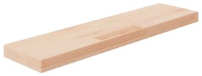 Ripiano 80x20x4 Cm Legno Massello Di Rovere Non Trattato /