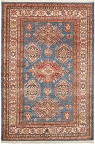 Kazak Tappeto 120 x 180 Blu (Pakistan) Annodato A Mano