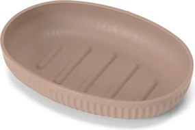 Set accessori bagno completo di 4 pz rosa cannettato Arizona