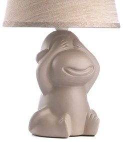 ONLI - Lampada da tavolo MONKEY 1xE14/6W/230V marrone