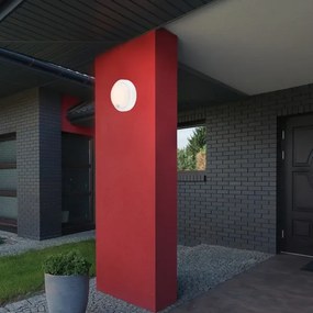 Brilo - lampada da parete ricaricabile per esterni con sensore, LED 4W/5V, batteria 4400 mAh, IP44, bianca