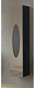 Colonna da bagno sospesa moderna LIA antracite con inserti in vetro specchio bronzo
