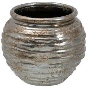 Vaso 30 x 30 x 27 cm Ceramica Argento