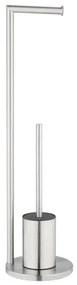 WENKO 25676100 - Set WC FERLA 18x69,5 cm acciaio inossidabile/satinato