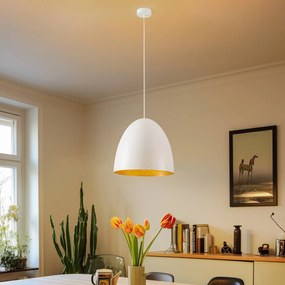 Nowodvorski Lighting Lampada a sospensione Egg M in metallo, Ø 38 cm, bianco