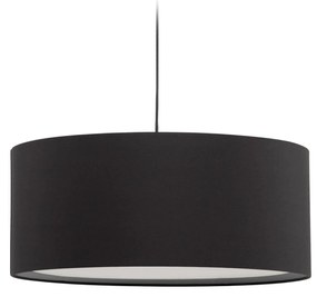 Kave Home - Paralume per lampada da soffitto Santana nera con diffusore bianco Ã˜ 50 cm