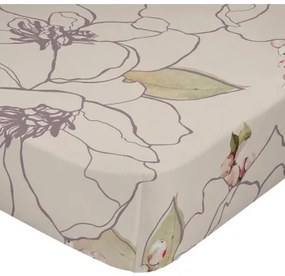 Lenzuolo con angoli aderenti HappyFriday White peonies Multicolore 180 x 200 x 32 cm