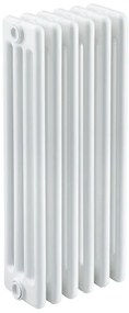Radiatore acqua calda EQUATION Comby in acciaio 4 colonne, 6 elementi, interasse 623 mm, bianco