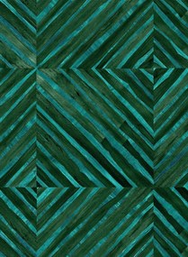 Coordonne Carta da parati Kaleido Bamboo - Aqua