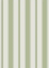 Cole & Son Carta da parati Cambridge Stripe - Leaf Green