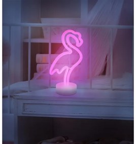 Globo 28064 - Decorazione da tavolo LED Neon FLAMINGO LED/2W/3xAA