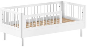 Lettino in legno di faggio bianco 70x140 cm Forrest - Vipack