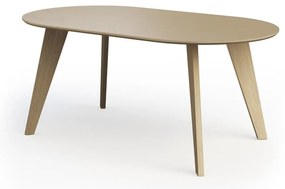 Tavolo da pranzo con piano in rovere decorato in colore naturale 100x180 cm Lago - TemaHome