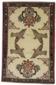 Bakhtiar Tappeto 150 x 100 Beige (Iran) Annodato A Mano