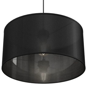 Lampadario a sospensione con filo LOFT SHADE 1xE27/60W/230V diametro 40 cm nero