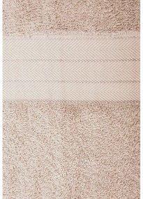 Set di 4 asciugamani in spugna di cotone beige 50x100 cm - Good Morning