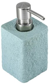 Dispenser sapone liquido in poliresina turchese pastello