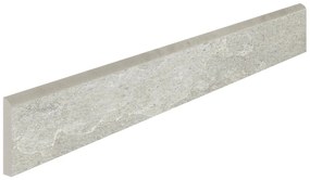 Piastrella battiscopa Kavala in gres porcellanato titanium opaco L 61.5 x H 8 cm x Sp 8.5 mm confezione da 7.2 ml