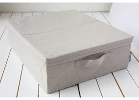 Scatola portaoggetti beige sotto il letto - Bigso Box of Sweden