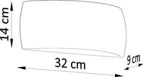 Applique PONTIUS 1xG9/40W/230V grigio