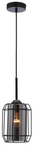 Lampadario a sospensione con filo JONERA 1xE27/40W/230V nero