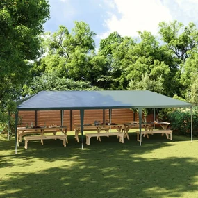 Gazebo Professionale 4x9 M Verde 90 G/m² /