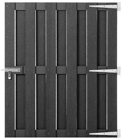 Cancello Da Giardino İn Wpc 100x112 Cm Grigio /